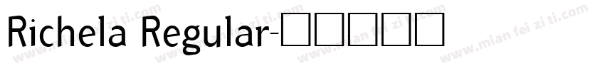 Richela Regular字体转换